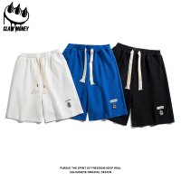 CLAW MONEY华夫格短裤男夏季宽松运动五分裤休闲百搭阔腿沙滩裤子