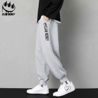 Claw Money休闲裤子男冬季加绒宽松百搭潮流束脚九分春秋运动卫裤