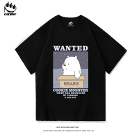 Clawmoney夏季纯棉短袖T恤男潮流圆领内搭休闲体恤打底上衣五分袖