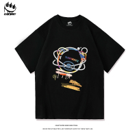 Clawmoney纯棉短袖T恤男夏季薄款宽松内搭体恤衫潮流圆领打底上衣