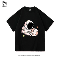 Clawmoney夏季短袖T恤男女情侣款潮流薄款圆领打底五分袖休闲体恤