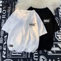 Claw money宽松休闲棉麻短袖T恤男夏季潮牌亚麻五分袖学生半截袖