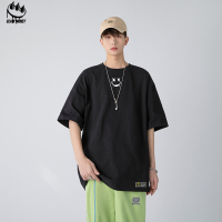 CLAW MONEY短袖男士夏季新款男装纯棉半袖体恤男白色运动t恤男女