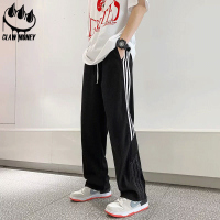 Claw money垂坠感休闲男夏季直筒宽松裤子高街百搭潮流阔腿长裤子