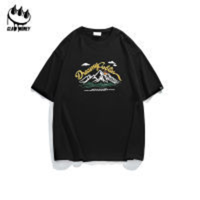 CLAW MONEY短袖t恤男夏季宽松百搭半袖潮流日系230g纯棉重磅体恤