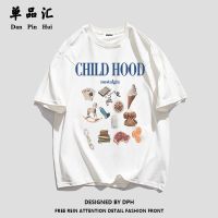 单品汇学生宽松纯棉圆领短袖T恤女夏季新款潮牌卡通甜辣印花上衣