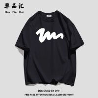 单品汇2022年夏季新款纯棉短袖T恤女学生简约印花宽松半袖女装ins