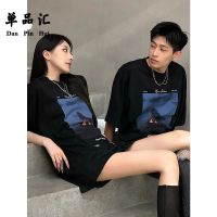 单品汇欧美高级感短袖T恤男女同款不一样的情侣装潮流半袖上衣ins