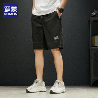 罗蒙正品冰丝夏季薄款短裤男宽松加肥加大码运动直筒中裤潮流五分