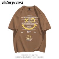 VICTORYVERA夏季新款美式高街复古字母短袖t恤女ins新疆西藏专链