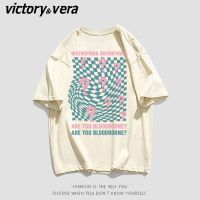 VICTORYVERA夏季短袖t恤女2022新款韩版宽松vintage半袖上衣潮流