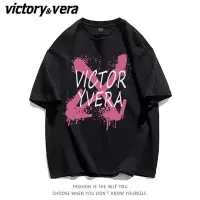 VICTORYVERA短袖T恤女2022夏季新款学生装韩版宽松半袖上衣ins潮