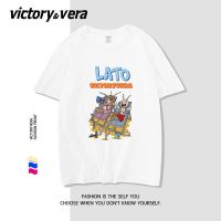 VICTORYVERA夏季2022新款百搭短袖t恤女宽松纯棉ins风半袖上衣服