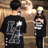 VICTORYVERA夏季2022新款情侣装短袖t恤女宽松纯棉潮牌半袖上衣服