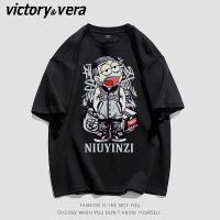 VICTORYVERA原宿风美式短袖t恤女2022宽松ins街头嘻哈半袖上衣潮