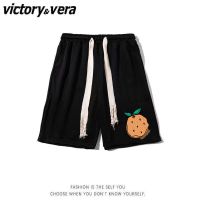 VICTORYVERA运动短裤男女夏季印花宽松直筒情侣百搭休闲裤子ins潮