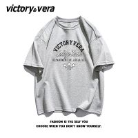 VICTORYVERA夏季2022新款美式短袖t恤女宽松纯棉ins风半袖上衣服