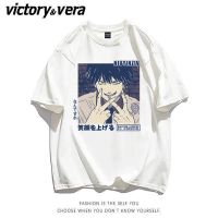 VICTORYVERA港风日系动漫印花短袖t恤女2022新款夏季宽松百搭上衣