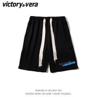 VICTORYVERA黑色运动短裤女夏季2022新款宽松显瘦百搭五分裤子潮