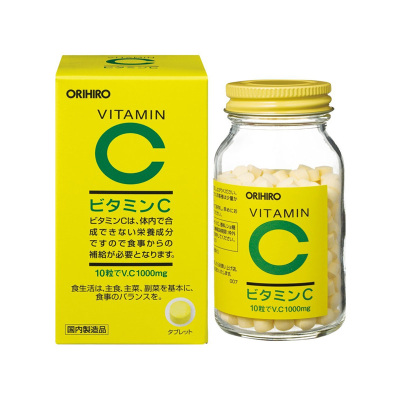 欧力喜乐(ORIHIRO)维生素C咀嚼片300粒/瓶 成人青少年vc片 补充VC 日本进口