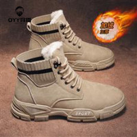 oyy2023新款注塑冬季加绒工装雪地靴子