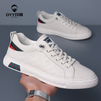 oyy2023新款二层牛皮软底休闲英伦小皮鞋