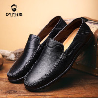 oyy2023新款软底透气商务时尚一脚蹬男皮鞋