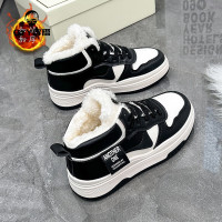 oyy2023新款迪梦加绒保暖高帮内增高时尚潮流百搭休闲板鞋女鞋