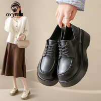 oyy2023新款 乐福鞋小皮鞋复古英伦风厚底鞋小众法式休闲鞋