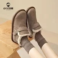 oyy2023新款 [偏小一码]雪地靴羊羔绒短靴加绒保暖勃肯棉鞋冬