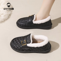 oyy2023新款女鞋冬季加绒保暖孕妇棉鞋低帮雪地鞋脚宽脚胖专用靴