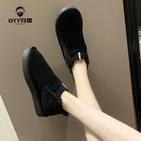 oyy2023新款女鞋冬季加绒雪地靴孕妇保暖棉鞋脚宽脚胖专用大码贵