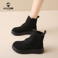 oyy2023新款女鞋冬季雪地靴宽头靴子脚宽脚胖专用大棉鞋