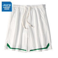 真维斯短裤男士夏季薄款潮牌运动裤子外穿篮球五分裤宽松百搭中裤