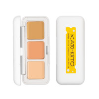 KATO三次方奶酪三色遮瑕膏遮暇盘黑眼圈遮盖痘印痘痘雀斑脸部防水