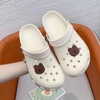 洞洞鞋女新品学生韩版包头拖鞋女夏外穿家用防滑外出两穿凉鞋网红