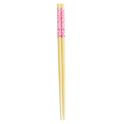 欧土酷 7721粉色印花毛竹筷-10双装