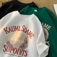 WAXY夏季纯棉短袖t恤男韩版潮流oversize运动百搭宽松衣服男装ins