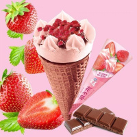 雀巢呈真花心筒甜心草莓味冰淇淋67g