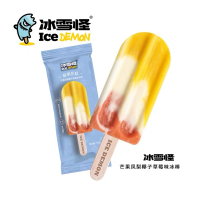冰雪怪芒果凤梨椰子草莓口味冰淇淋75g