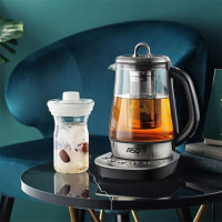 爱仕达(ASD)养生壶 家用多功能全自动加厚玻璃煮茶壶煮茶器1.5L,优质温控,高硼硅玻璃炖盅AW-D15B130