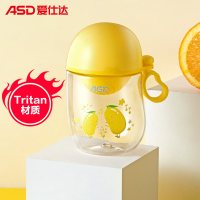 爱仕达(ASD)水杯豆豆萌系列随享杯370ML食品级PP材质滤网RWP37B2Q-Y黄色