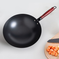 爱仕达(ASD)成大厨·精铁圆底无涂层不锈炒锅32CM明火专用家用炒菜锅 CF32A10D