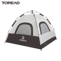 探路者户外帐篷三人单层全自动速开帐篷户外防蚊虫遮阳防雨水透气四季帐篷野营露营公园休闲帐篷便携易收纳