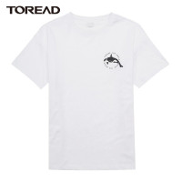 探路者单向导湿功能T恤女士速干短袖春夏新品印花宽松柔软舒适户外运动吸湿排汗快干女式短袖t恤