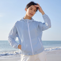 探路者 防晒服女 22春夏新款轻薄防晒衫连帽皮肤衣户外防紫外线UPF40+运动外套TAZK82710