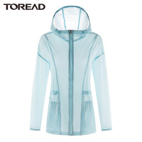 探路者(TOREAD)户外防晒衣女 春夏UPF40+户外风衣 轻薄透气防紫外线皮肤衣腰部调节
