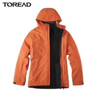 探路者套绒冲锋衣男2021秋冬新款户外三合一冲锋衣两件套舒适保暖男式户外冲锋衣男防风加厚保暖户外服装