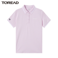 探路者(TOREAD)户外t恤短袖POLO衫女春夏季新品女式弹力吸湿透气耐磨户外素色刺绣T恤