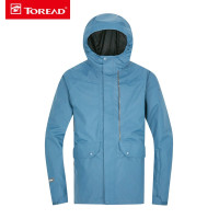 探路者冲锋衣男士三合一两件套装羽绒内胆户外服装加厚保暖防雨水防油污秋冬季户外防风透湿徒步旅行冲锋衣